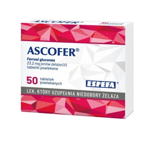Ascofer Żelazo 50 tabletek lek
