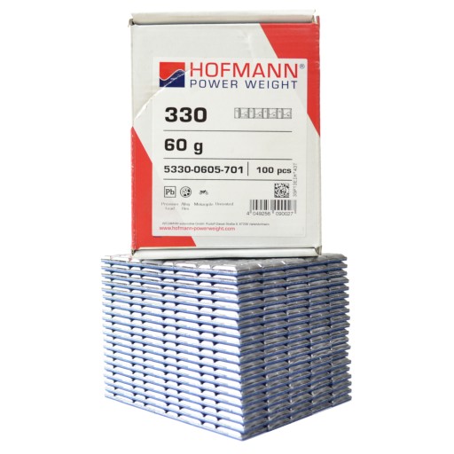 CIĘŻAREK KLEJONY ALU 60g (4x5g+4x10g) HOFMANN