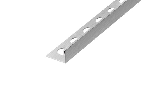 LISTWA WYKOŃCZENIOWA L SREBRNA SZCZOTKOWANA 10,5mm x 2700mm