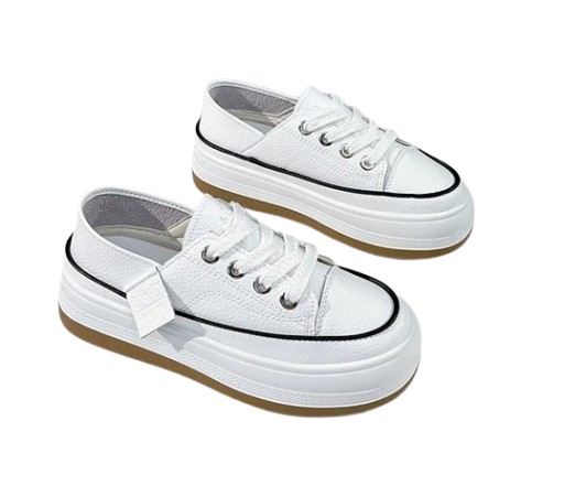 Sportowe Trampki Creepers na platformie z paskiem na rzep