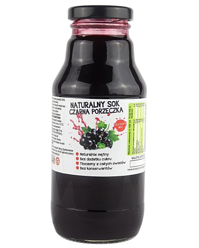 SOK Z CZARNEJ PORZECZKI 100% TŁOCZONY 300ML ŚWIEŻY