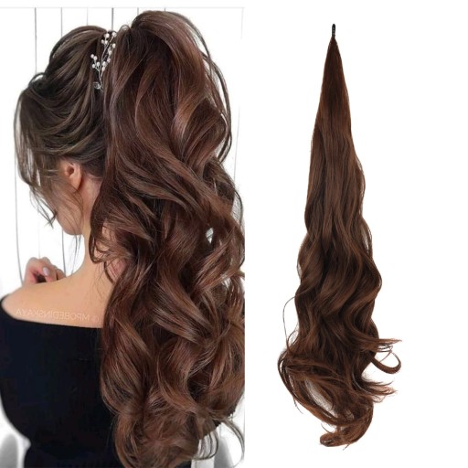 DOCZEPIANY KUCYK Z ELASTYCZNYM DRUTEM 82 CM #8