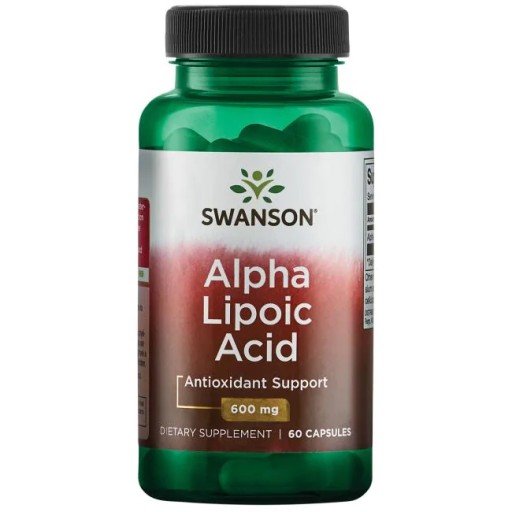 SWANSON KWAS ALFA LIPONOWY ALA 600mg ANTYOKSYDANT