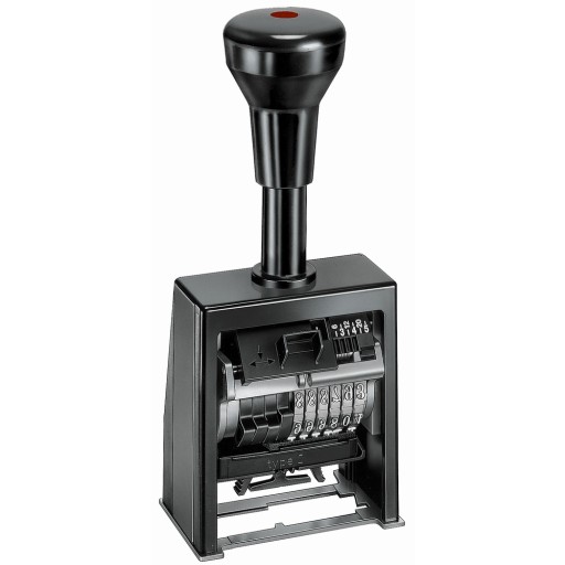 NUMERATOR AUTOMATYCZNY REINER B6K, plastikowa TRWAŁA czarna obudowa, 6 CYFR