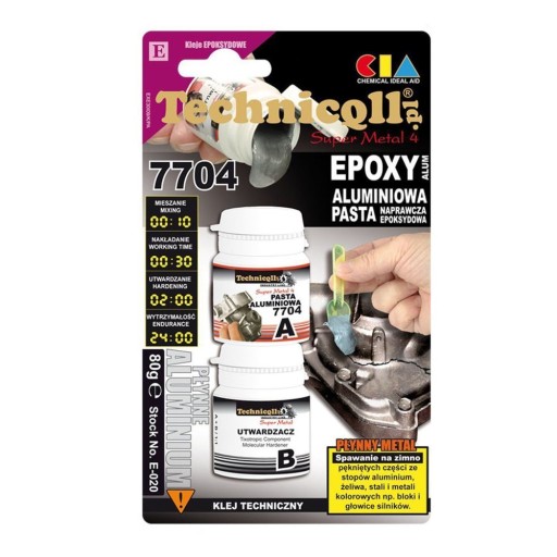 TECHNICQLL PASTA ALUMINIOWA EPOKSYDOWA 80g