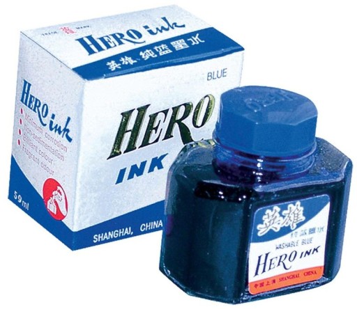 Granatowy ATRAMENT 59ml BEZPIECZNY Hero Ink Super WYDAJNY ATRAMENT
