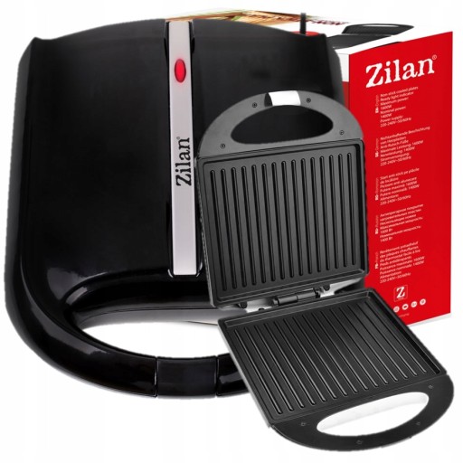 GRILL ELEKTRYCZNY 1400W ROZKŁADANY OPIEKACZ DO KANAPEK XL