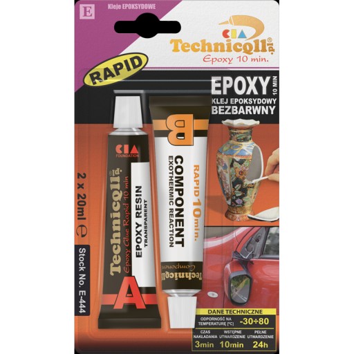 TECHNICQLL KLEJ EPOKSYDOWY 10 MINUT 2X20 ML E-444