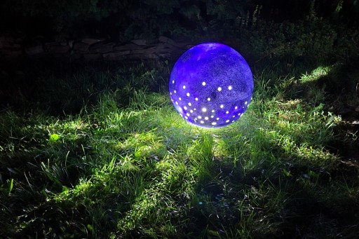 Lampa ogrodowa - kula z promieniami - 70 cm - 12W LED, Made in Italy