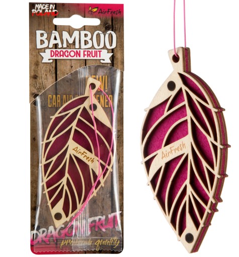 ZAWIESZKA ZAPACHOWA BAMBOO Z DREWNA. DRAGON FRUIT
