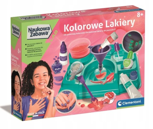 KOLOROWE LAKIERY Naukowa Zabawa Clementoni 50793