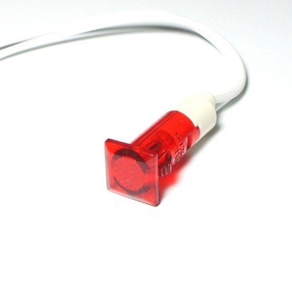 Lampka / kontrolka, czerwona x12a, LED 6V