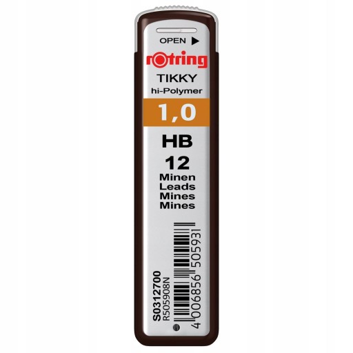 Grafity do ołówków Rotring TIKKY 1,0 mm HB