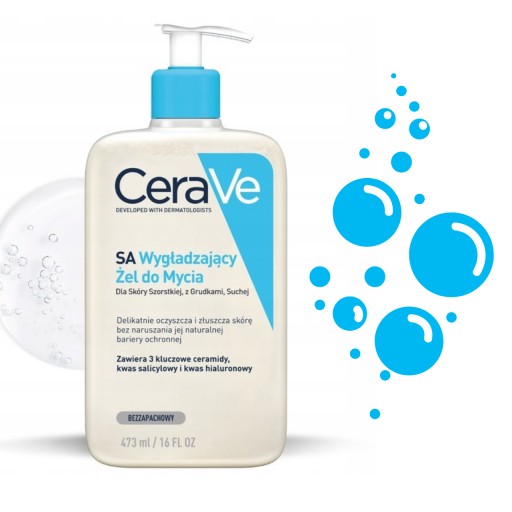 CeraVe ŻEL WYGŁADZAJĄCY DO MYCIA SKÓRA SZORSTKA I SUCHA DERMOKOSMETYK 473ML