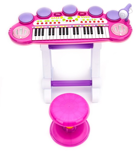 KEYBOARD ORGANY RÓŻOWE PIANINKO ORGANKI