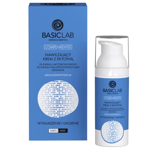 Basiclab - Nawilżający krem z ektoiną i 3% kwasu laktobionowego 50ml