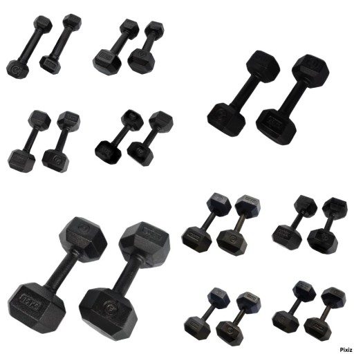 Zestaw Hantli Hexagonalnych Cast Fitness