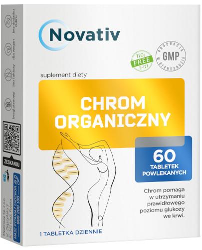 Novativ Chrom Organiczny 60 tabletek 30.06.2024r.