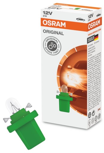 10 x OSRAM - ORIGINAL LINE - ŻARÓWKA BAX8,4d 12V 2W