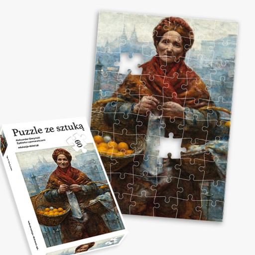 Puzzle z obrazem: Żydówka z pomarańczami (60 elementów)