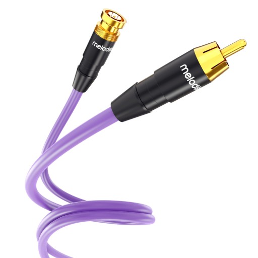 KABEL RCA - BNC KOAKSJALNY COAXIAL OFC MELODIKA MDBNR60 PURPLE RAIN 6m