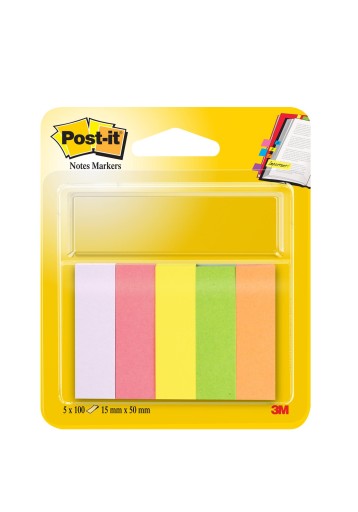 Zakładki indeksujące Post-it neonowe 5kol. 5x100