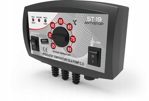 TECH STEROWNIK DO POMPY C.O. Z ANTYSTOP ST-19
