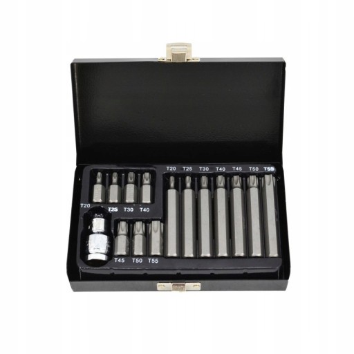 AWTOOLS KOŃCÓWKI TORX 15el Z OTWOREM AW35117BL