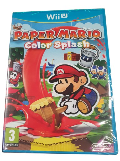 PAPER MARIO COLOR SPLASH WIIU WII U NOWA FOLIA 3xA