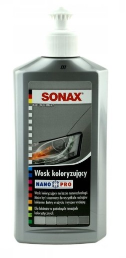 SONAX WOSK KOLORYZUJĄCY NANOPRO SREBRNY 250ML