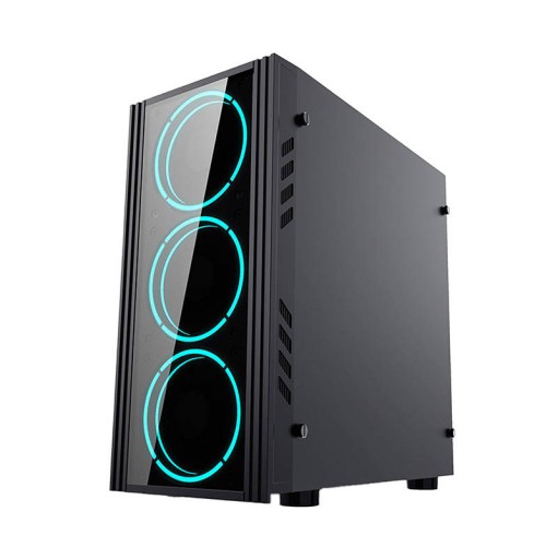 AIGO OBUDOWA KOMPUTEROWA MICRO ATX BLACK TECHNOLOGY SZKŁO HARTOWANE USB 3.0