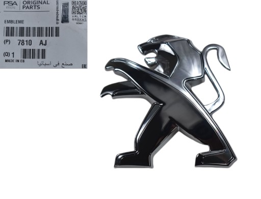 LOGO EMBLEMAT ZNACZEK MASKI PEUGEOT 508 7810 AJ