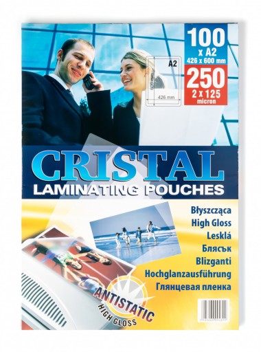 Folia do laminowania A2 125mic Cristal 100szt