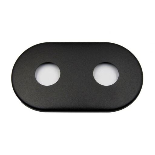 Rozetka podwójna Alatus czarny 22mm