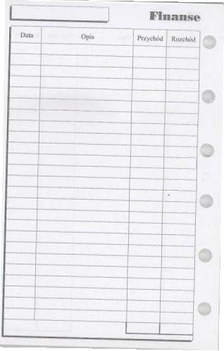 Wkład do organizera K Finanse ANTRA