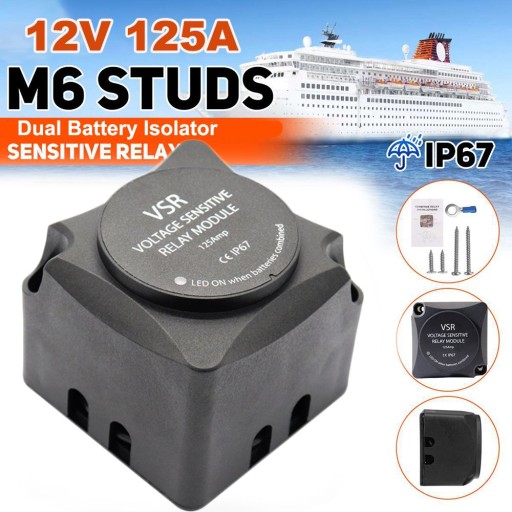 do kampera Smart VSR 12V 125 podwójna bateria izol