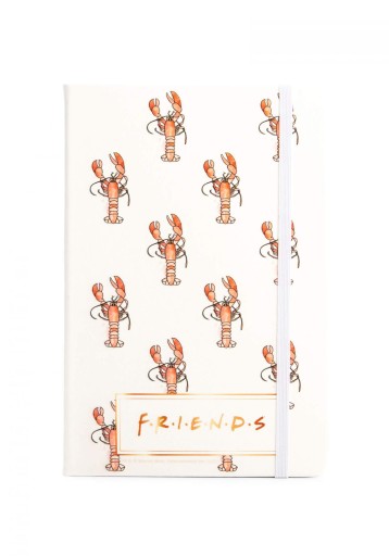 Friends Lobster Notes A5 z gumką 96 kartek w linie