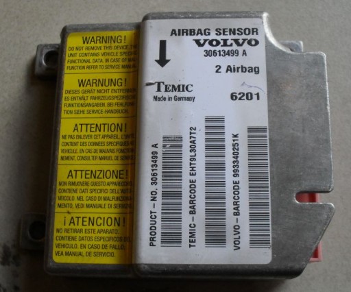 Volvo v40 1.8 2000 moduł sensor sterownik poduszek