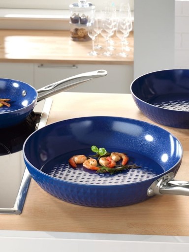 ZESTAW 2 PATELNII NIEPRZYWERAJĄCYCH CERAFLON PRESTIGE DIAMANT 24CM/28CM