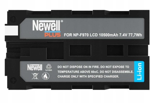 Akumulator Plus NP-F970 NPF960 NP-F970/B LCD do kamer Sony, lamp LED/ Video