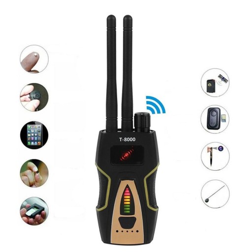 WYKRYWACZ LOKALIZATORÓW GPS KAMER PODSŁUCH MK8000