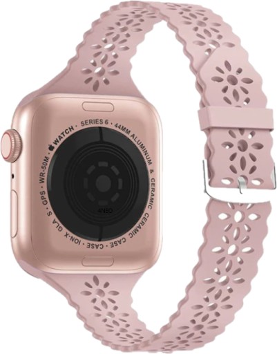 PASEK SILIKONOWY KORONKOWY DO APPLE WATCH 38/40MM