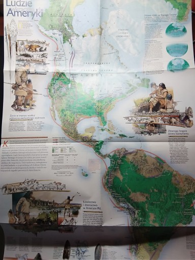 AMERYKA OD ALASKI mapa National Geographic