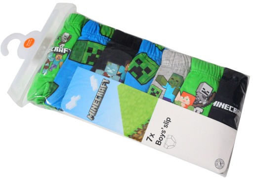 C&A MAJTKI SLIPKI MINECRAFT 7-PACK 110/116