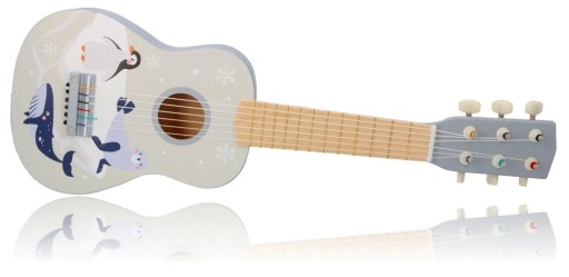 GITARA KLASYCZNA DLA DZIECI DREWNIANA ZABAWKA MUZYCZNA DLA DZIECKA ADAMTOYS