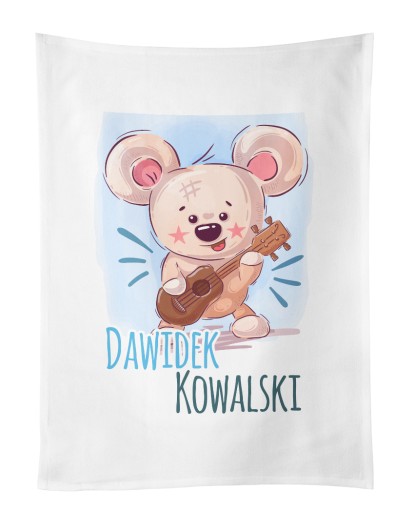 Ręcznik do przedszkola 30x50 z IMIENIEM Dziecięcy
