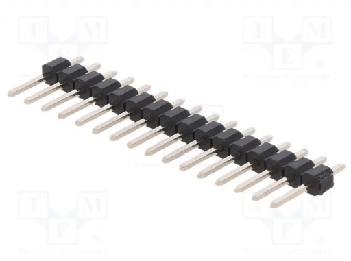 LISTWA KOŁKOWA WTYK GOLDPIN 1x18 PIN PROSTA r 2,54 10 szt