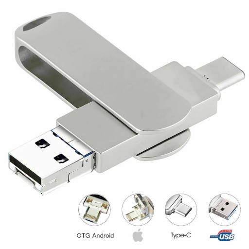 1TB USB Flash Drive Memory Stick Type C OTG Thumb For iPhone iPad Android