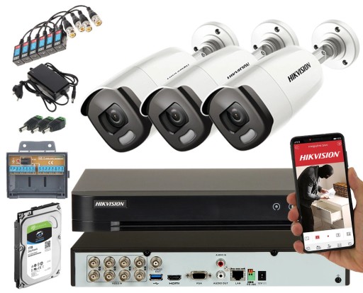 MONITORING DOMU PODWÓRKA ZESTAW KAMER HIKVISION