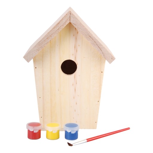 DOMEK DREWNIANY DO MALOWANIA BUDKA DLA PTAKÓW DIY
